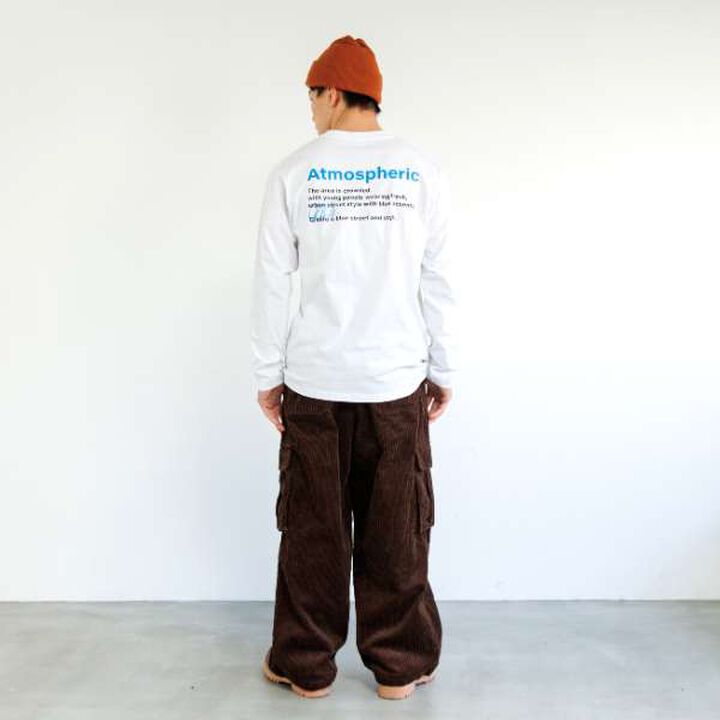 Affordable Back Logo Long-Sleeve T-Shirt,White, medium image number 1