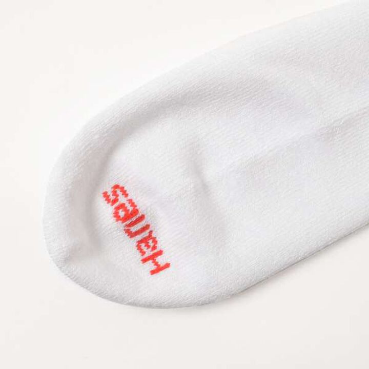 [Hanes] Quarter Length Socks 3-Pack,Black, medium image number 5