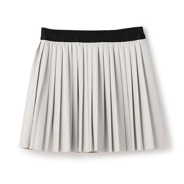Soft Faux Leather Pleated Skirt (Inner Shorts Included) | Narumiya