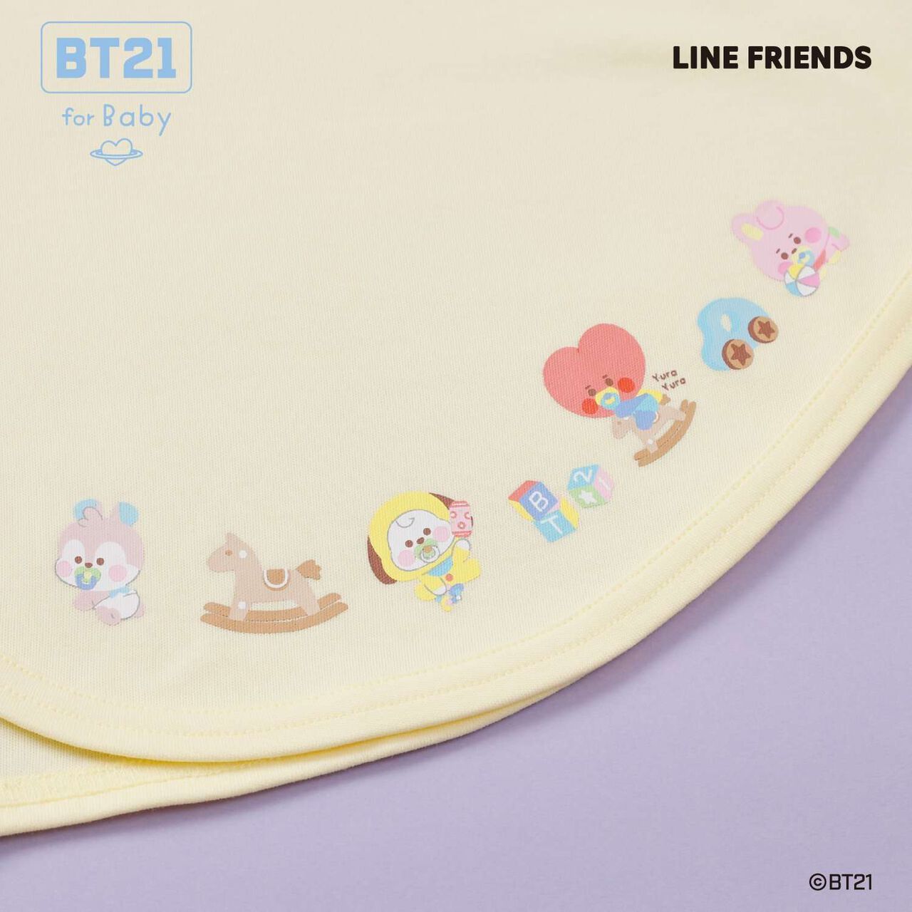 [BT21] Print & Embroidery Cape,Sax blue, large image number 3