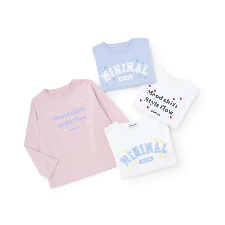 100% Cotton Heart & Flower Long-Sleeve T-Shirt,Pink, medium image number 7