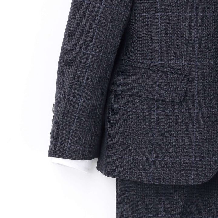 [Formal] Checkered Jacket & Half Pants Set,Light khaki, medium image number 14