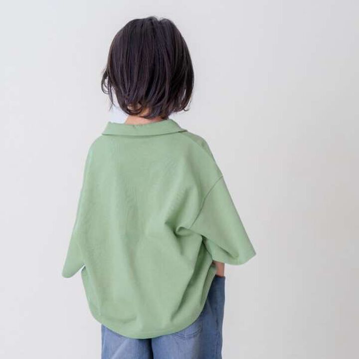 Skipper Neck Layered T-Shirt,Navy, medium image number 3