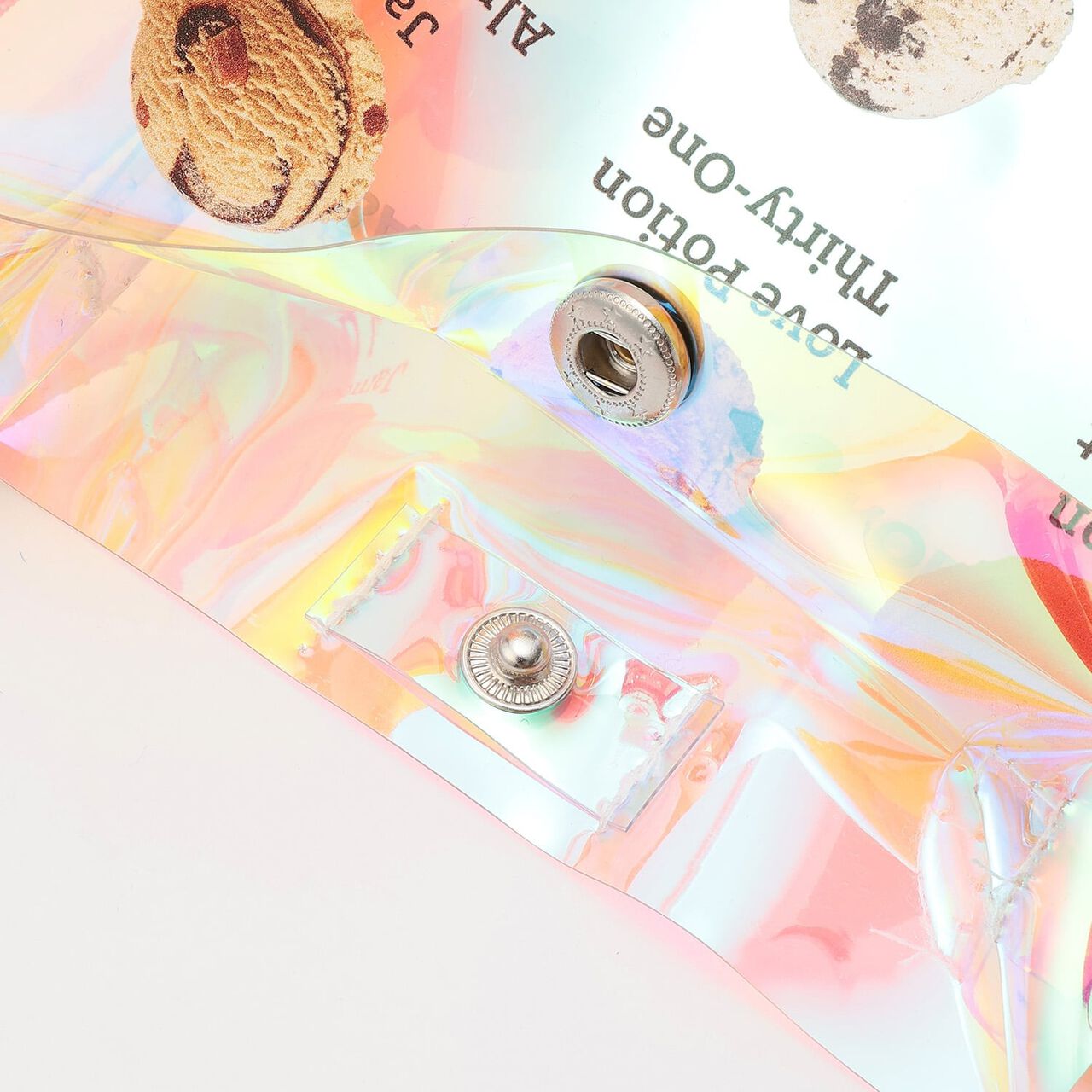 [31 Ice Cream] Aurora Clear Small Shoulder Bag,Pearl white, large image number 8