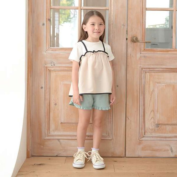 Frill Hem Shorts,Ivory, medium image number 9