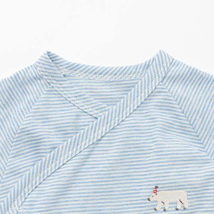 Polar Bear Stripe Newborn Wear,Blue, medium image number 2