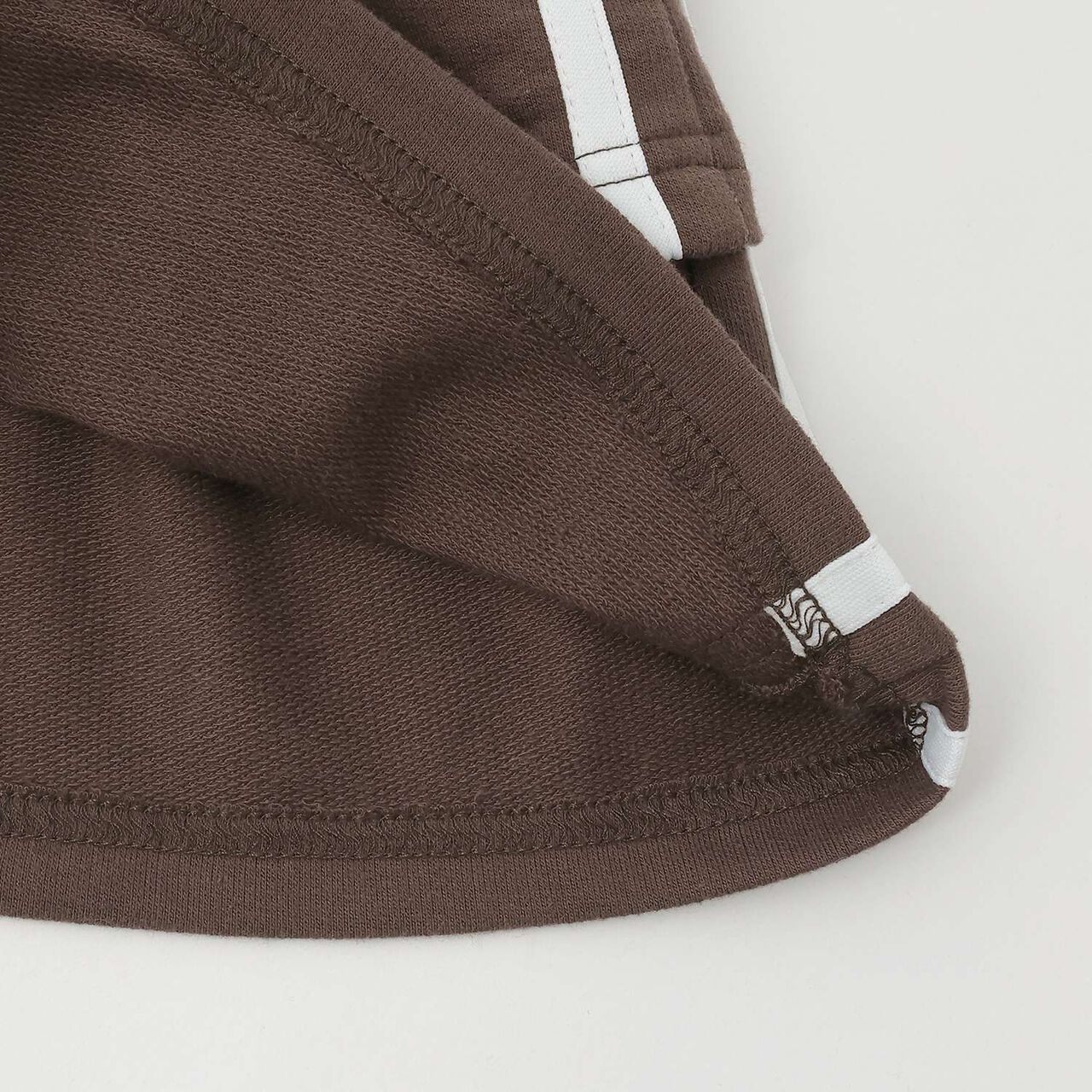 Lightweight French Terry Tiered Skirt-Shorts,Dark brown, large image number 5