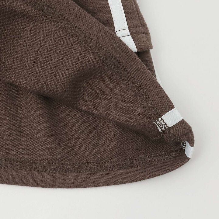 Lightweight French Terry Tiered Skirt-Shorts,Dark brown, medium image number 5