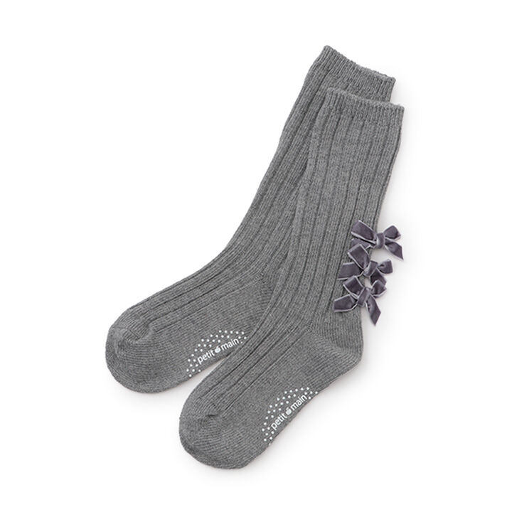 Ribbon Knee Socks,Ivory, medium image number 9