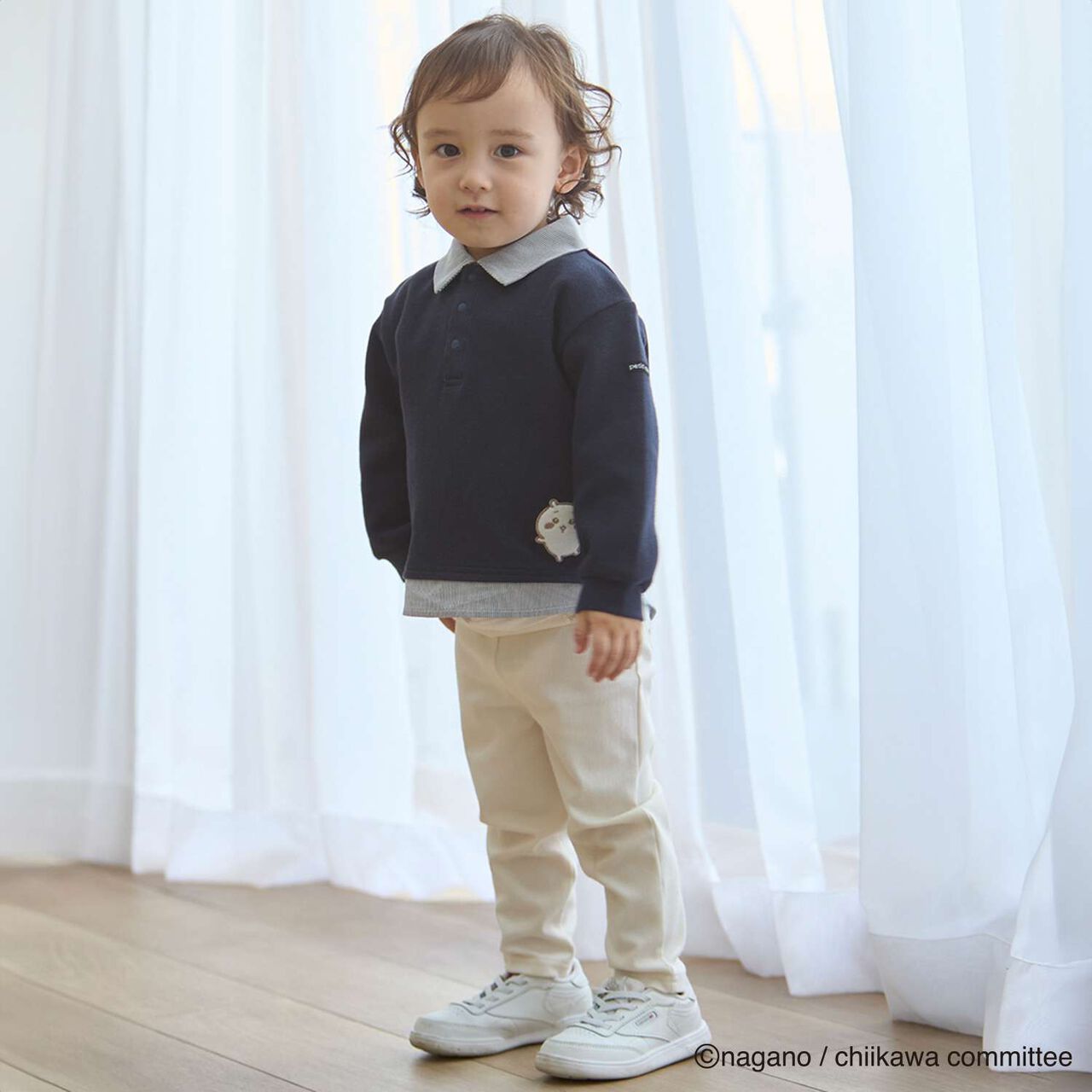 Chikawa Appliqu&eacute; Leggings,Black, large image number 3