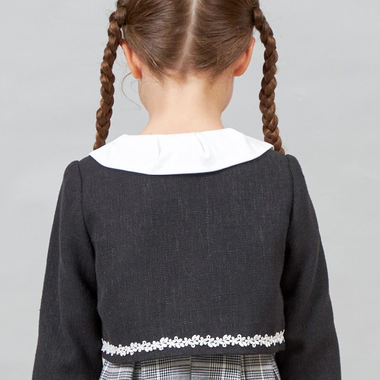 KP Tweed Bolero with Lace (110-130),Black, large image number 15