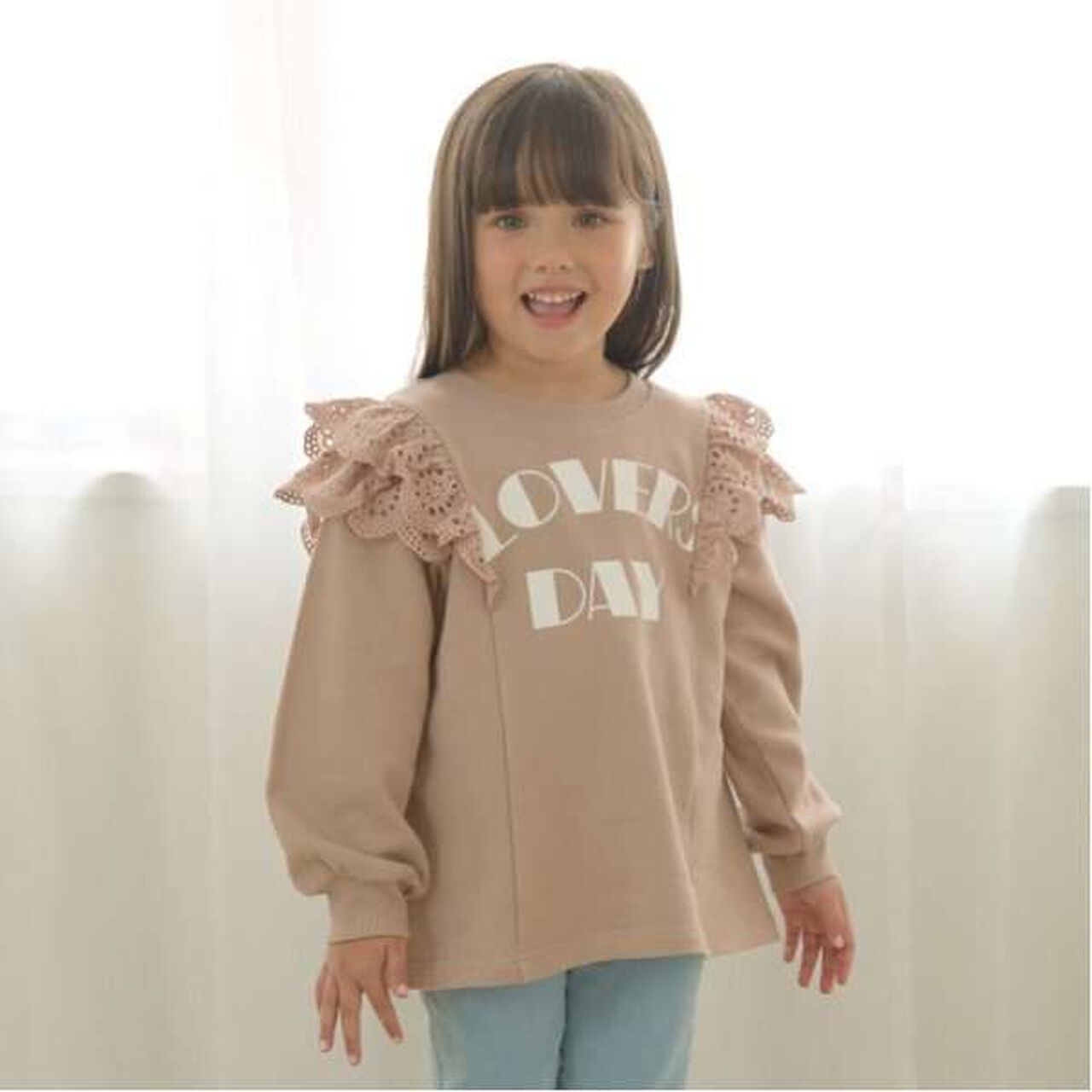 Pilling-Resistant A-Line Sweatshirt,Moss green, large image number 20