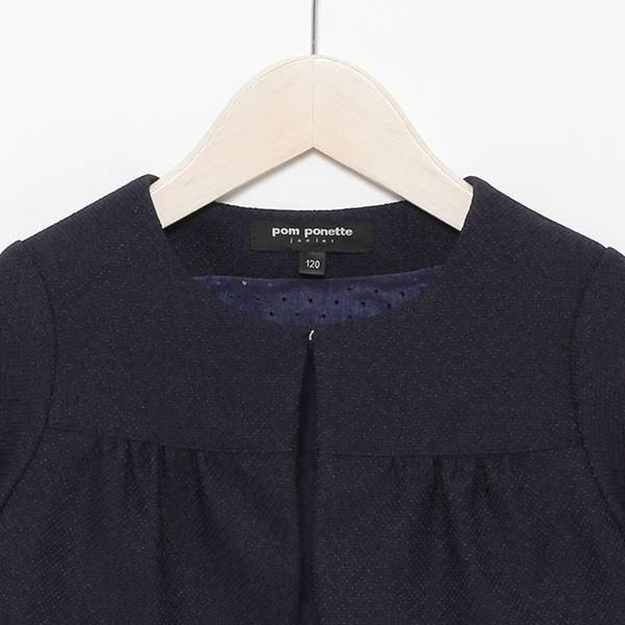 Kids Bolero Jacket + Jacquard Dress Set,Lavender, large image number 13