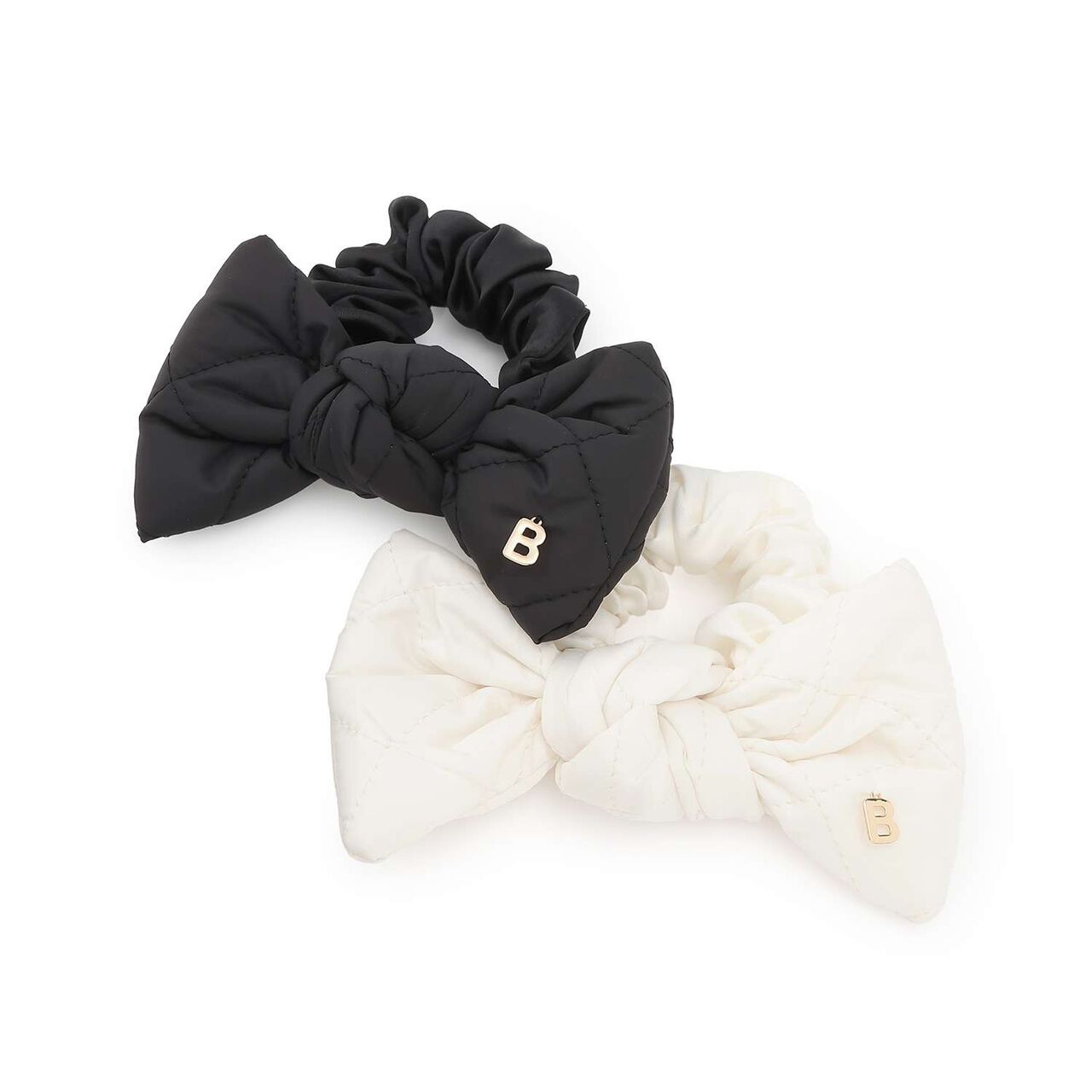 Ribbon Ponytail Holder,Off white, large image number 3