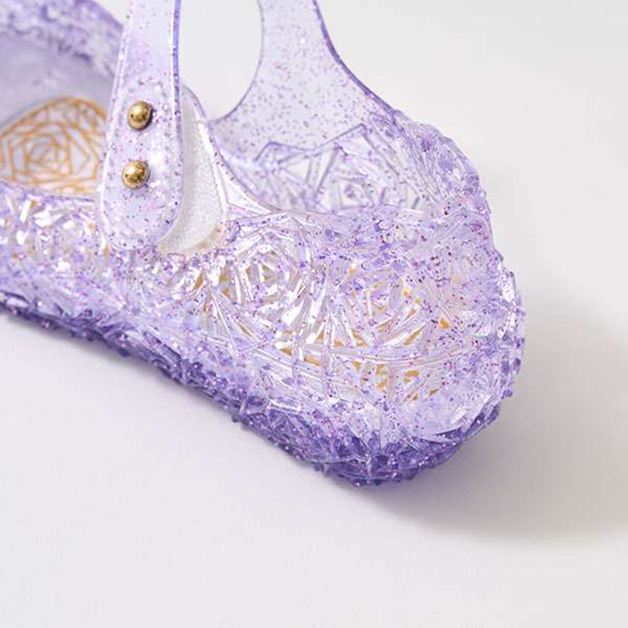 Clear Lame Rainbow One Strap Shoes,Pink, large image number 2