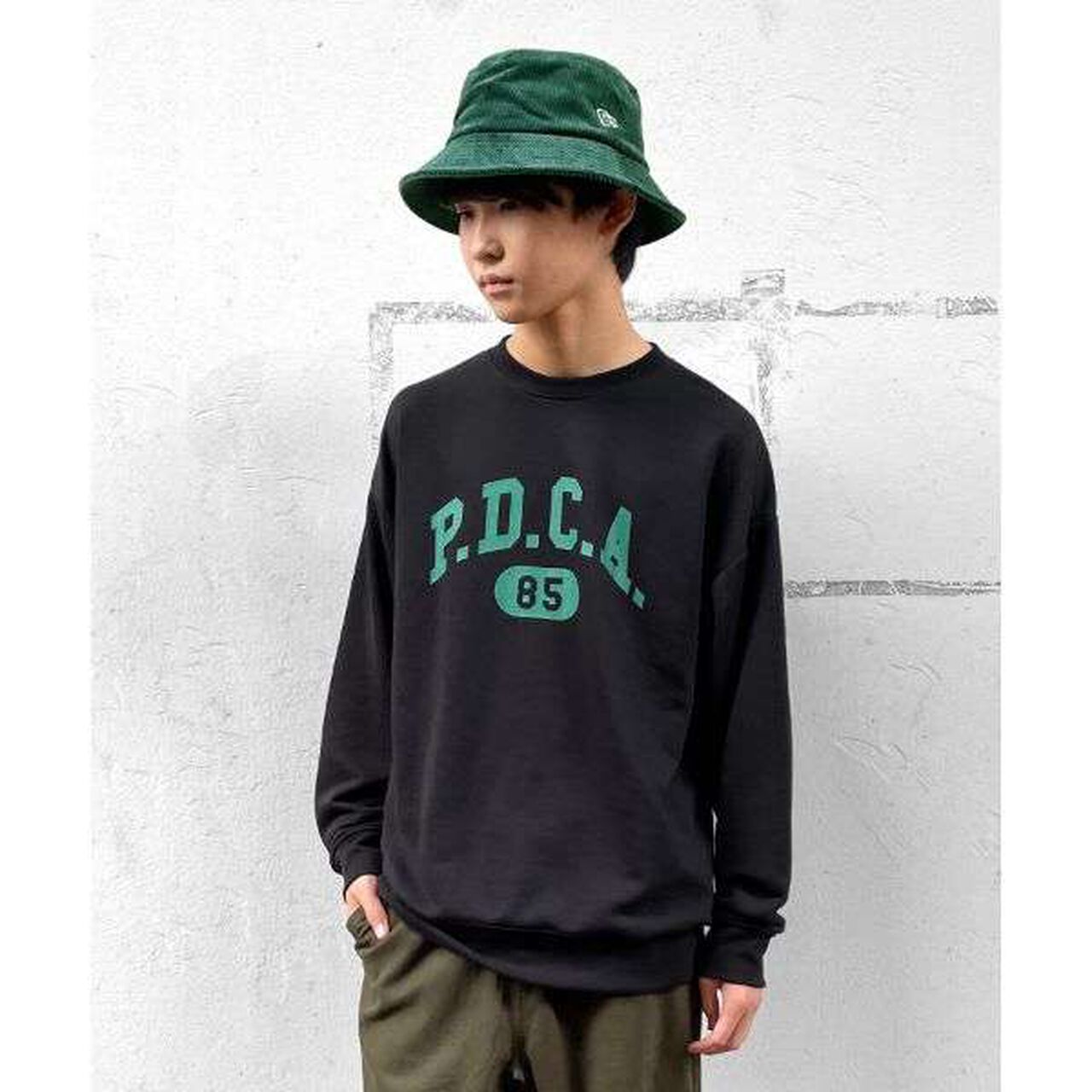 Corduroy Bucket Hat,Charcoal gray, large image number 10