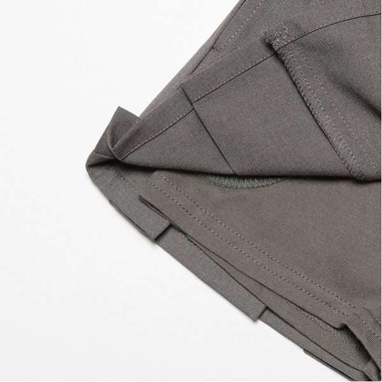 [Link] Double Waist Pleated Skirt-Pants,Brown, large image number 3