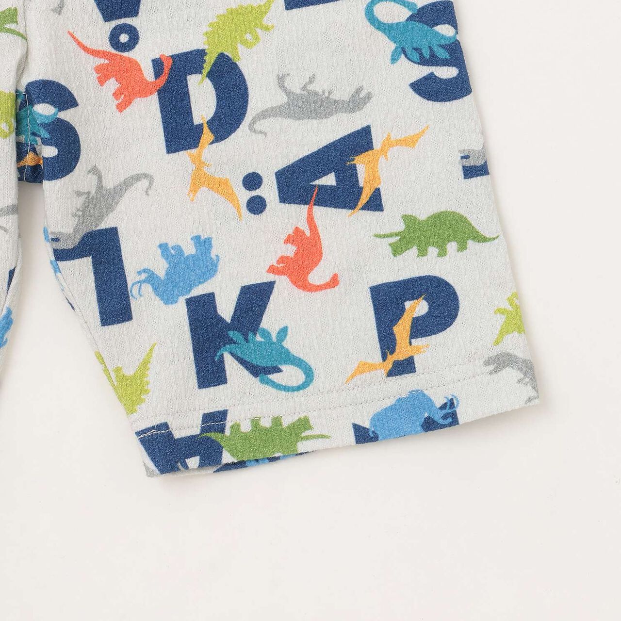 All-Over Pattern Short-Sleeve Loungewear,Sax blue, large image number 7