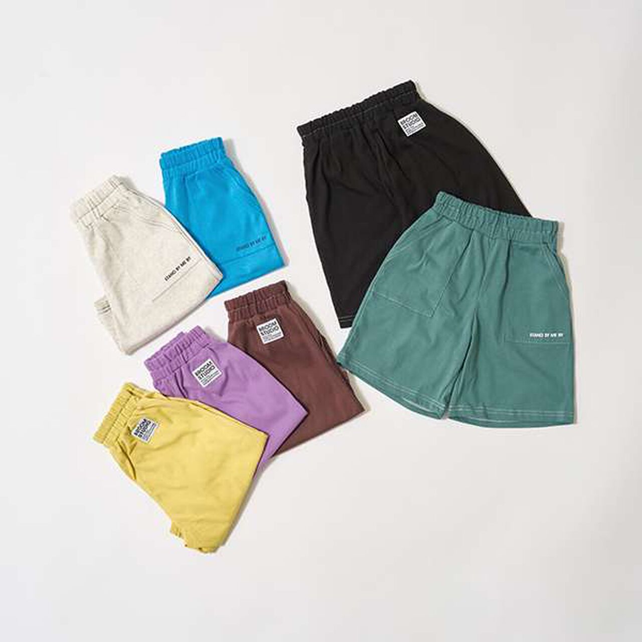 [Coordinatable Setup] [Kaiteki Tenjiku] Contrast Stitching 5-Length Pants,Deep blue, large image number 1