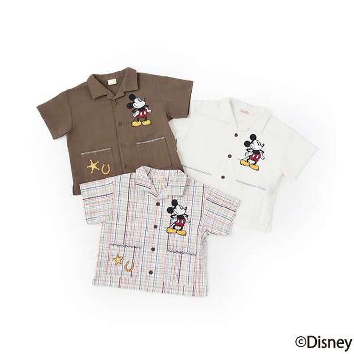 [Disney] Open-Collar Short-Sleeve Shirt,Multi color, medium image number 18