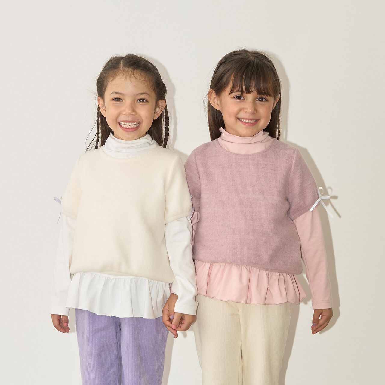 Fluffy Brushed Short-Sleeve Top,Deep pink, large image number 33