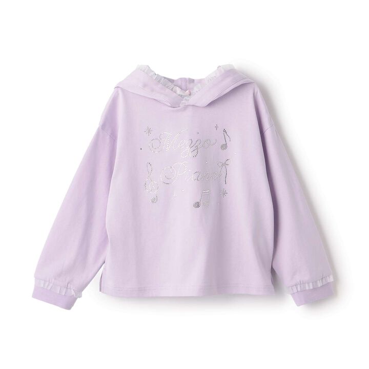 Sparkling Note Logo Parka T-Shirt,Lavender, medium image number 0