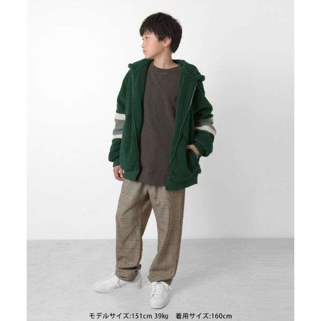 Fleece Pigment Big Sweatshirt,Deep red, large image number 19