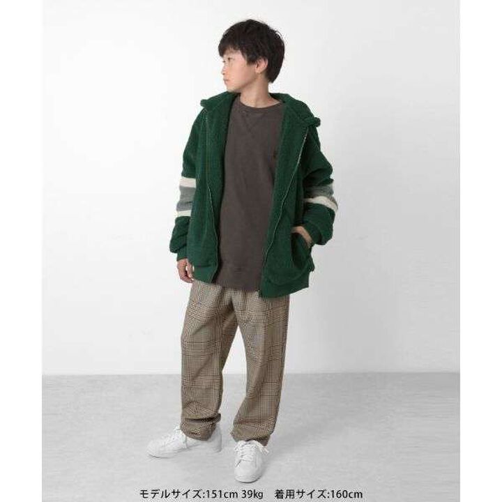 Fleece Pigment Big Sweatshirt,Deep red, medium image number 19