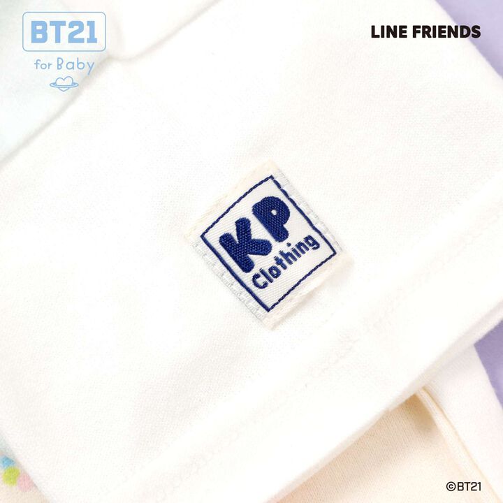 [BT21] Panel Print Short Sleeve T-Shirt,Off white, medium image number 6