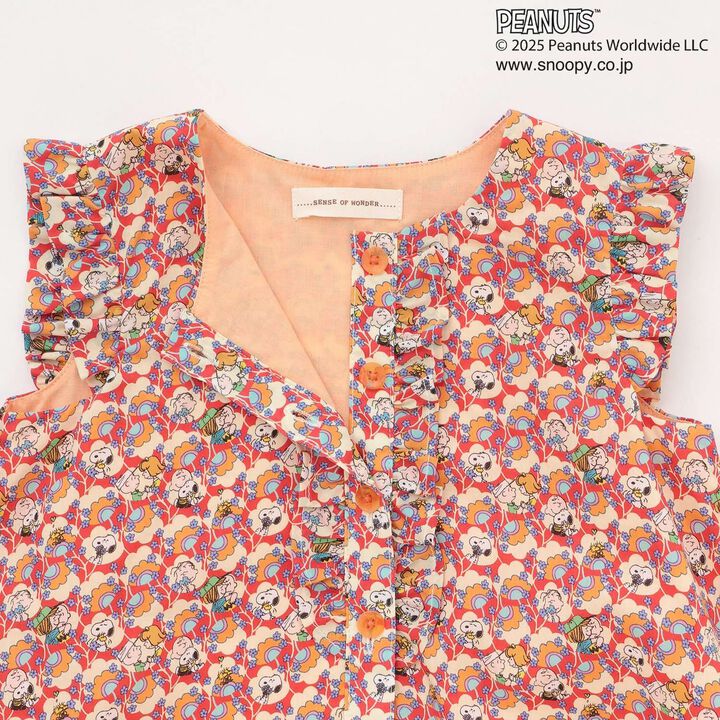 [PEANUTS] Frill Jumper Skirt,Red, medium image number 5