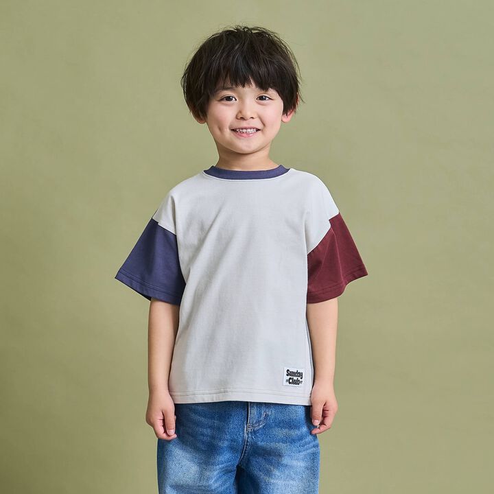 [Anti-Stain & Quick-Dry] Tetra Color-Blocked T-Shirt [Either Way Is Fine],, medium