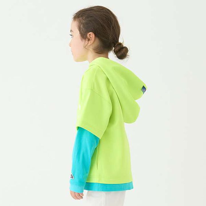 [Water-Repellent] Ponte Fake Layered T Parka,Blue, medium image number 6