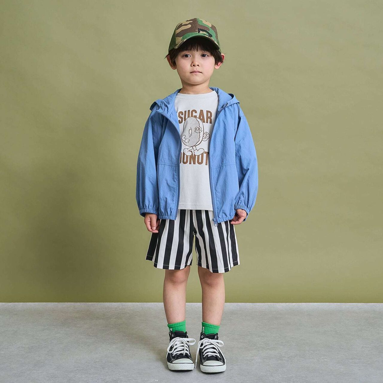 Anti-Stain Quick-Dry Junk Food Assortment Printed T-Shirt,Black, large image number 18