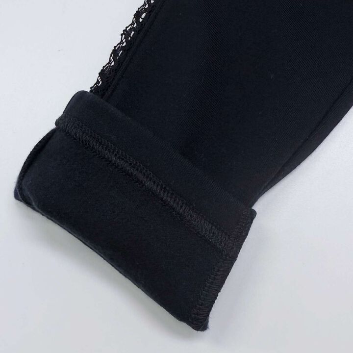Warm Lace Side Leggings,Black, medium image number 7