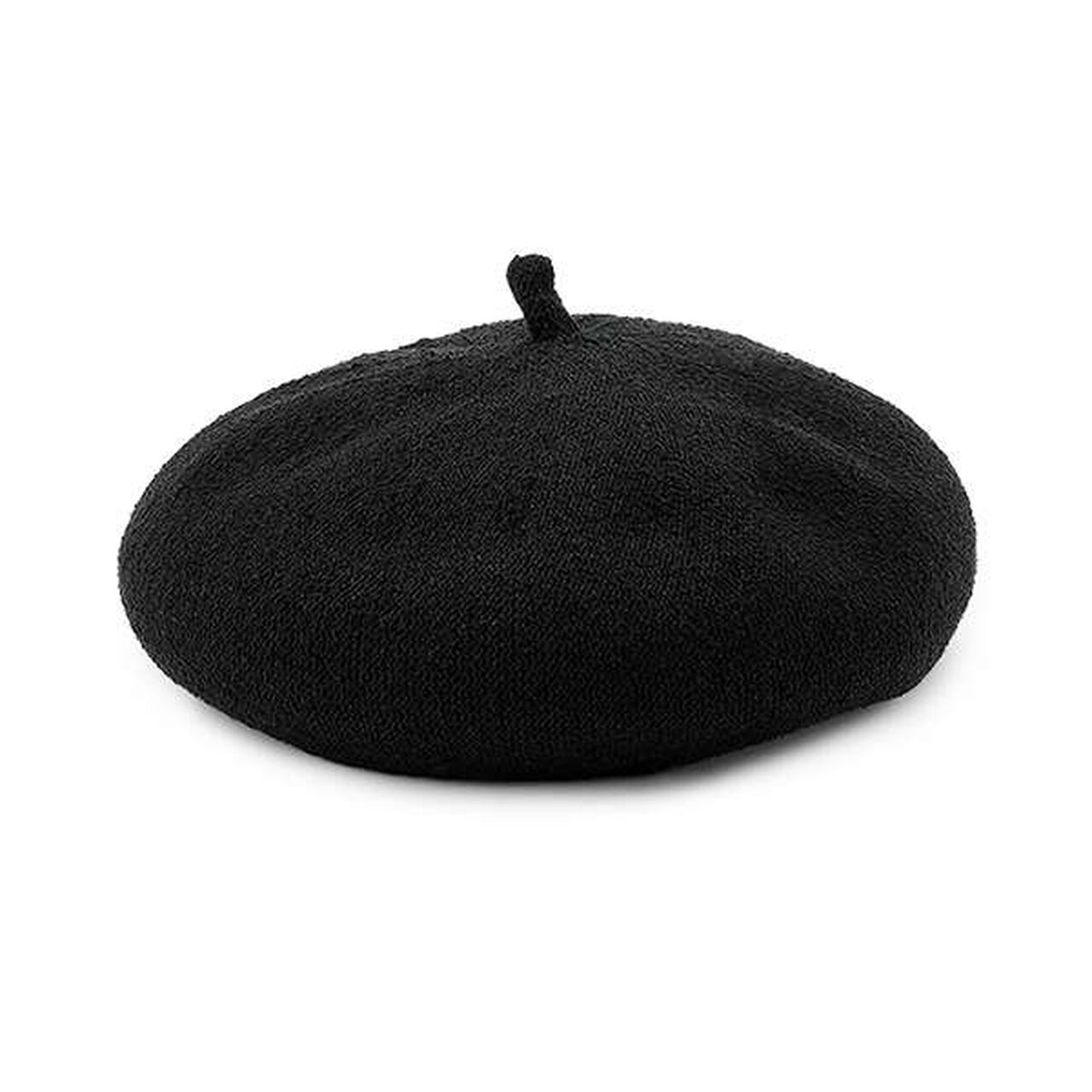 Beret Hat,Black, large image number 0