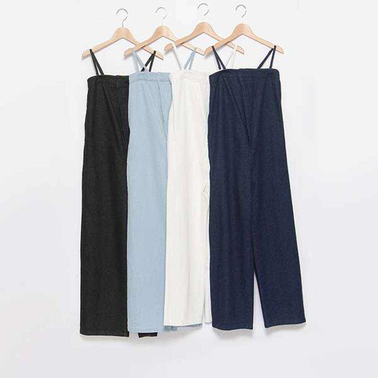 [LADIES] Denim Overall,Navy, large image number 3