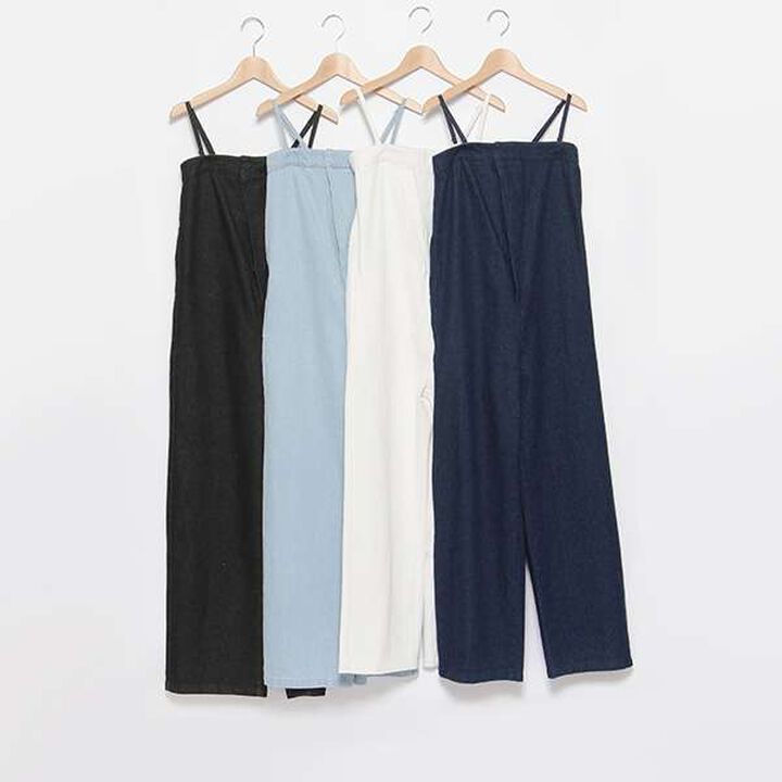 [LADIES] Denim Overall,Navy, medium image number 3