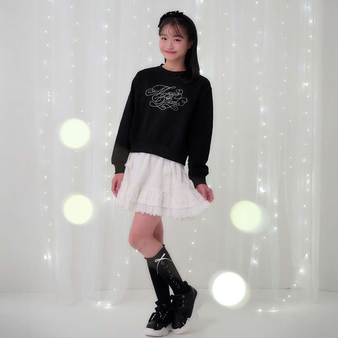 25th Anniversary Sparkling Logo Sweatshirt,Black, large image number 21