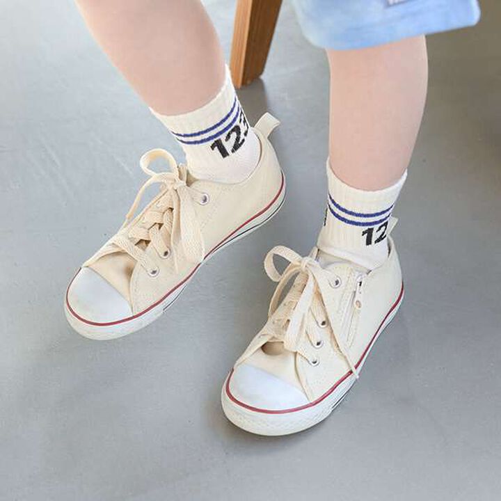 123 Line Crew Socks,Red, medium image number 4