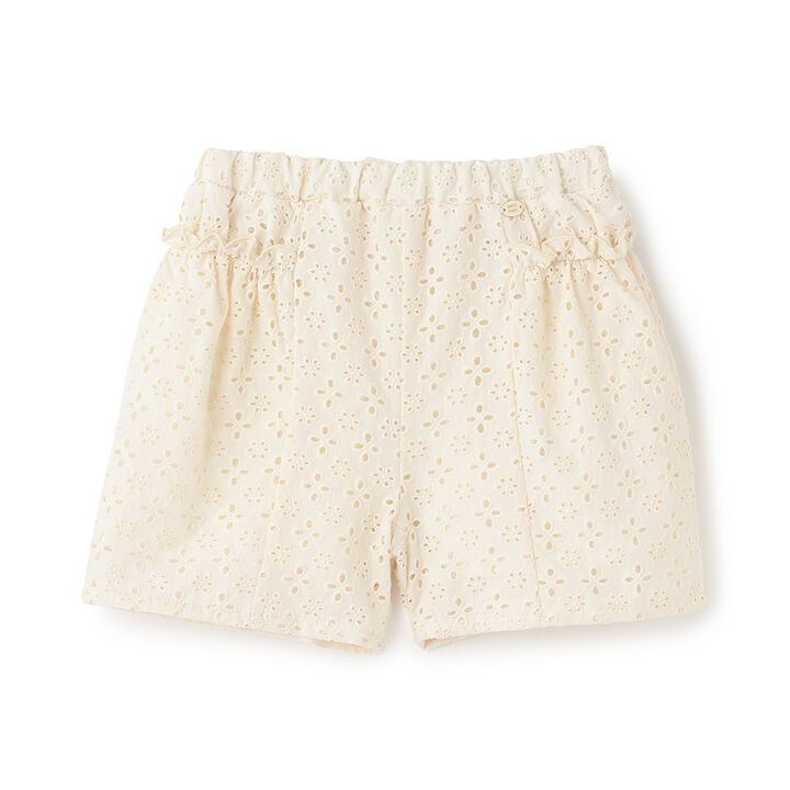 Side Gathered Lace Shorts,Orange, medium image number 12