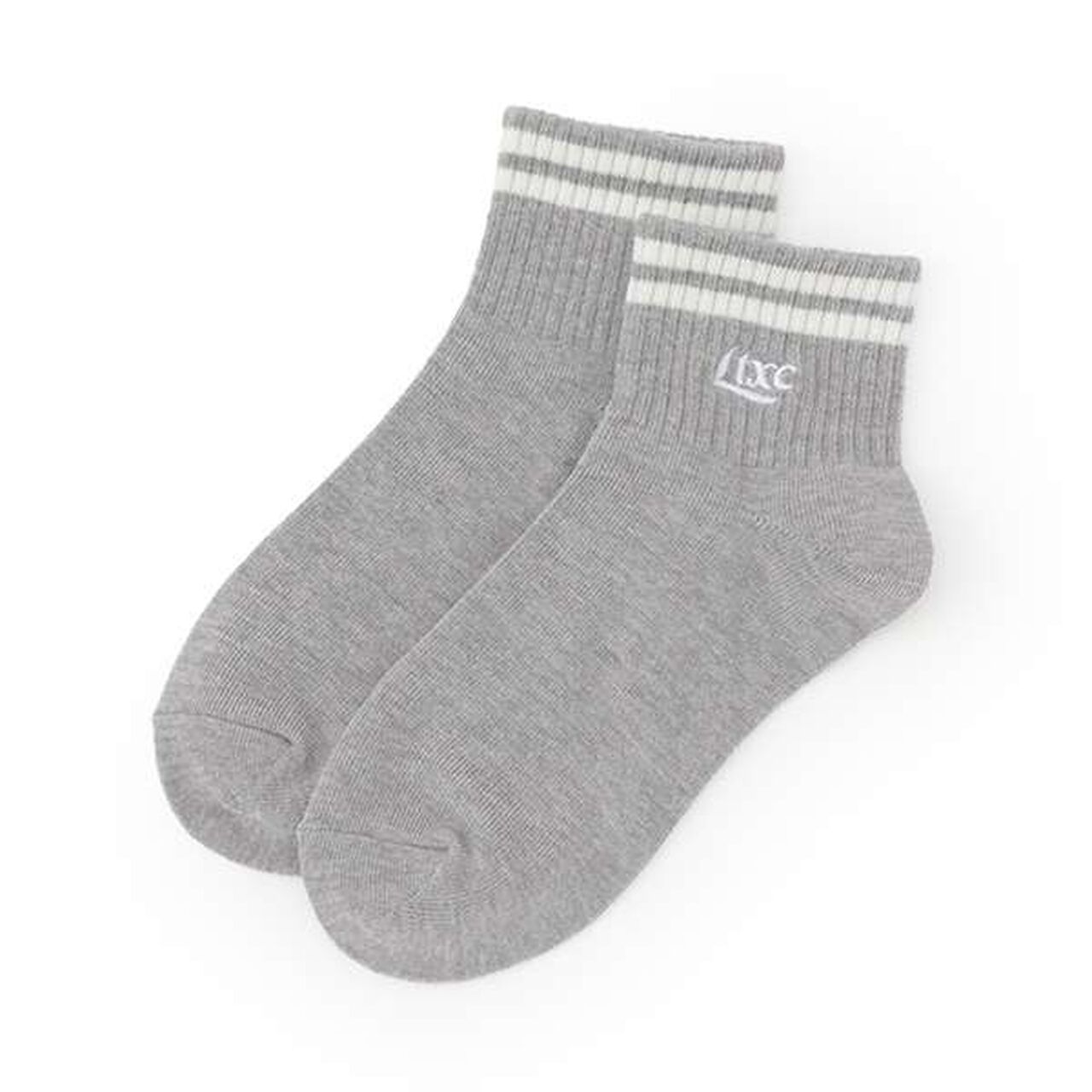 [Antibacterial Deodorant] Embroidered Logo Ankle Socks,Sax blue, large image number 10