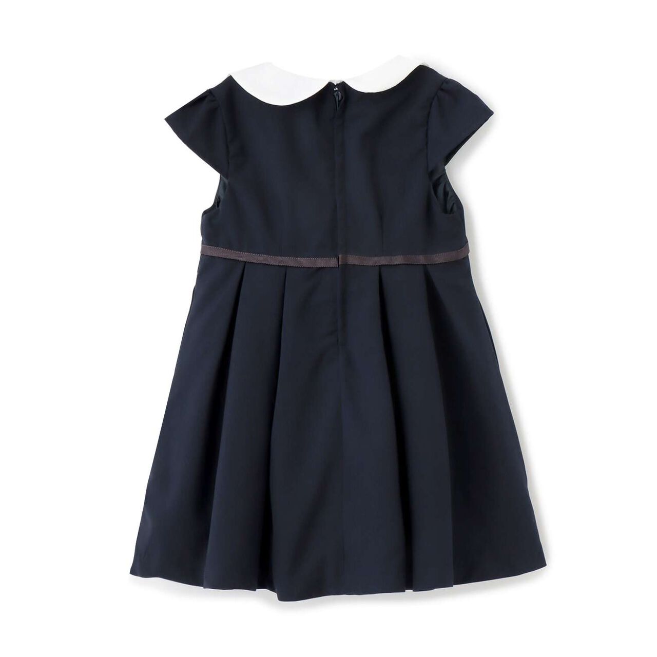 Collared Tuck One-Piece Dress,Multi color, large image number 8