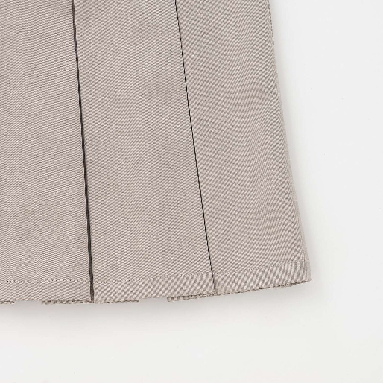 [Easy Care] Pleated Skirt with Belt,Black, large image number 22