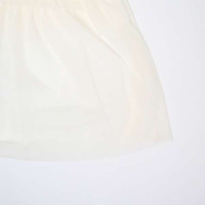 Tulle Camisole & Long-Sleeve T-Shirt Set (140-160),Ivory, medium image number 13