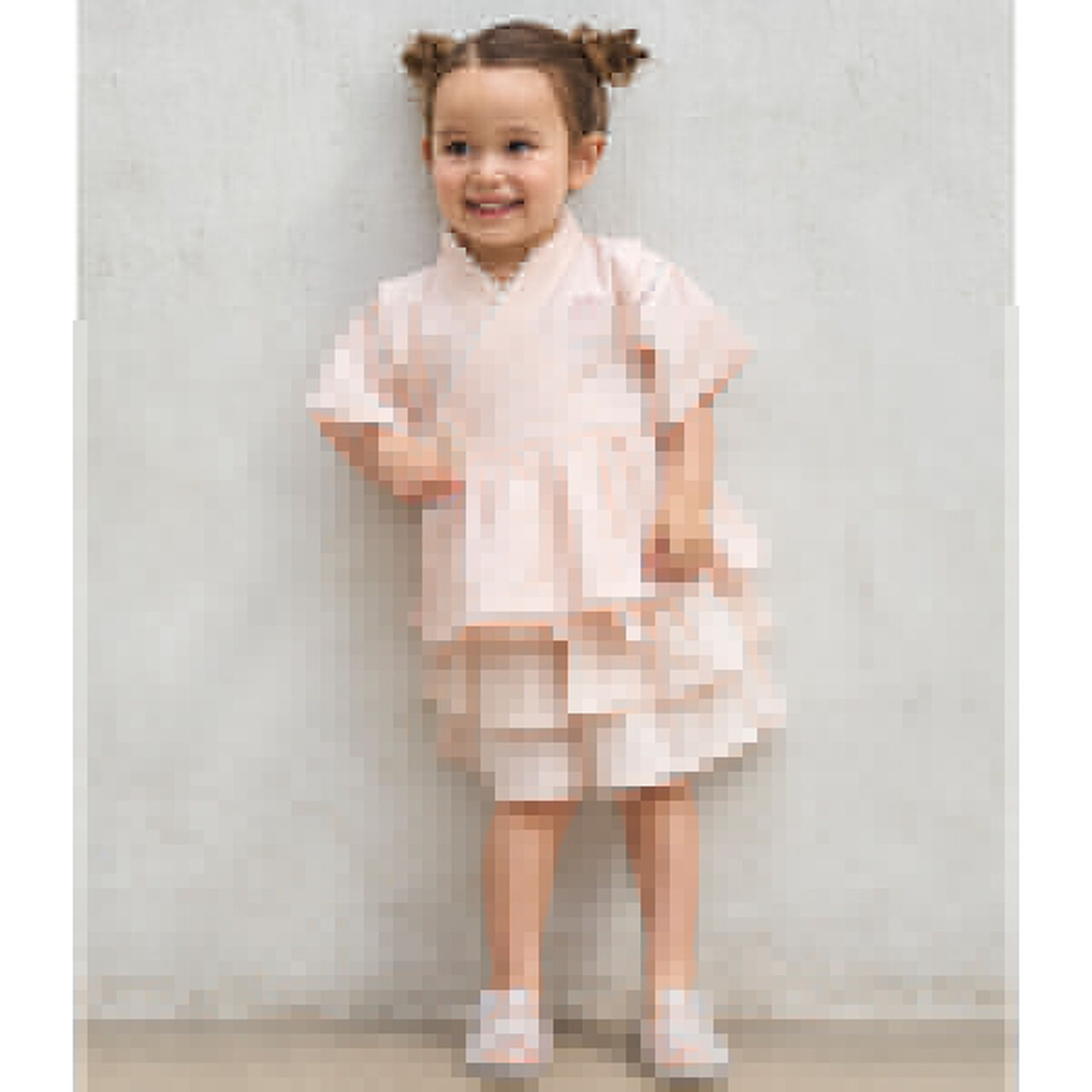 Girls Baby Jinbei,Red, large image number 4