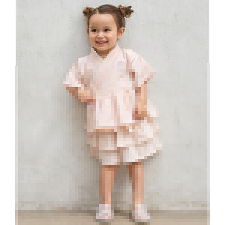 Girls Baby Jinbei,Red, medium image number 4