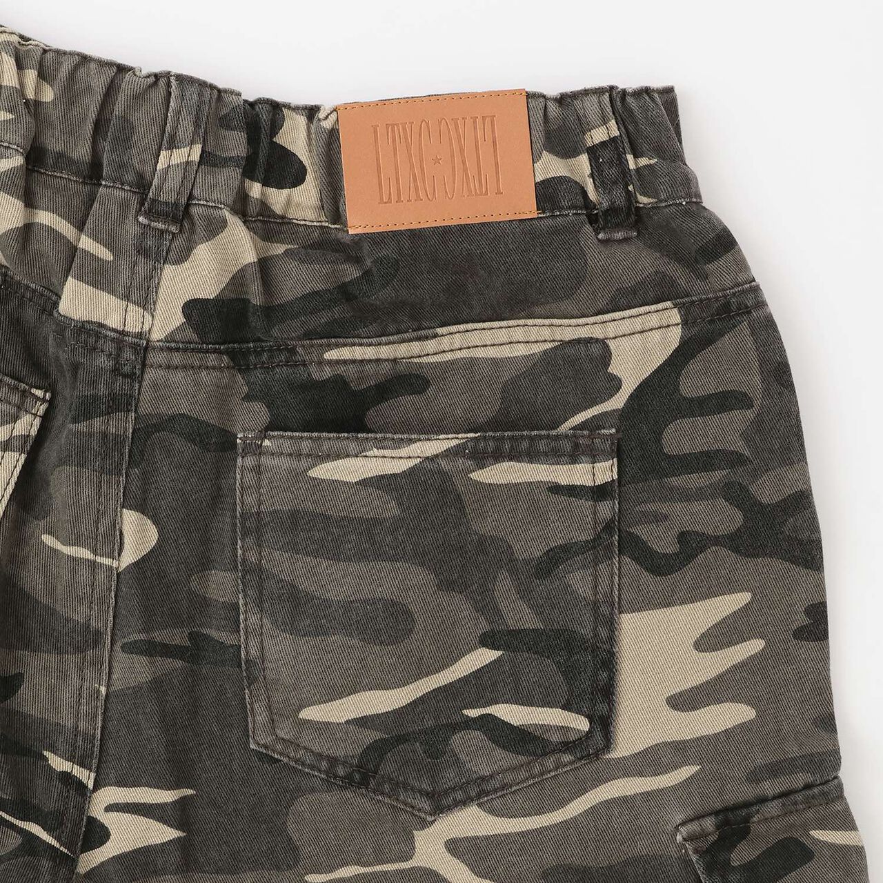 [LTXC] Camouflage Half Cargo Pants,Khaki, large image number 10