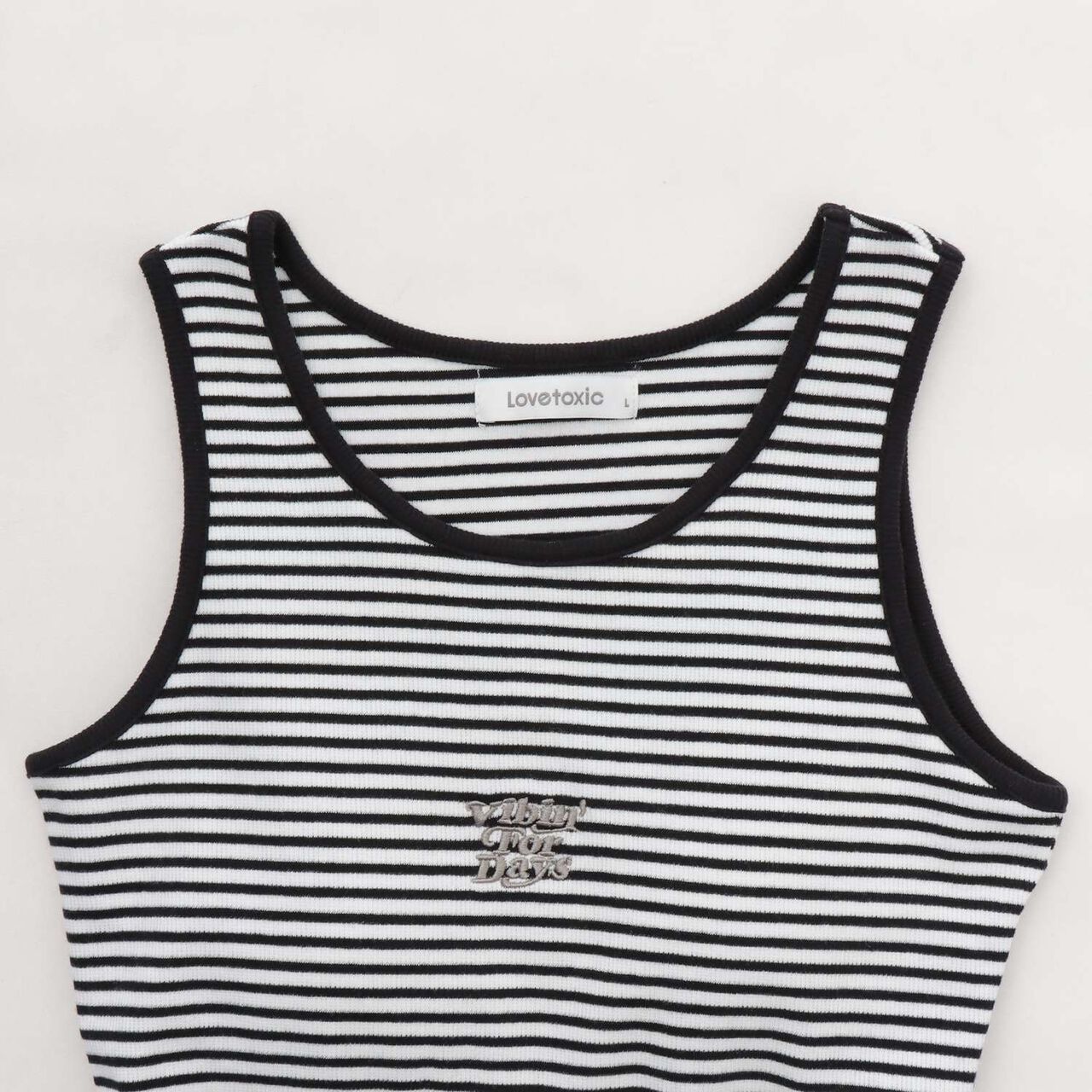 Ribbed Tank Top with Cup,Black, large image number 10