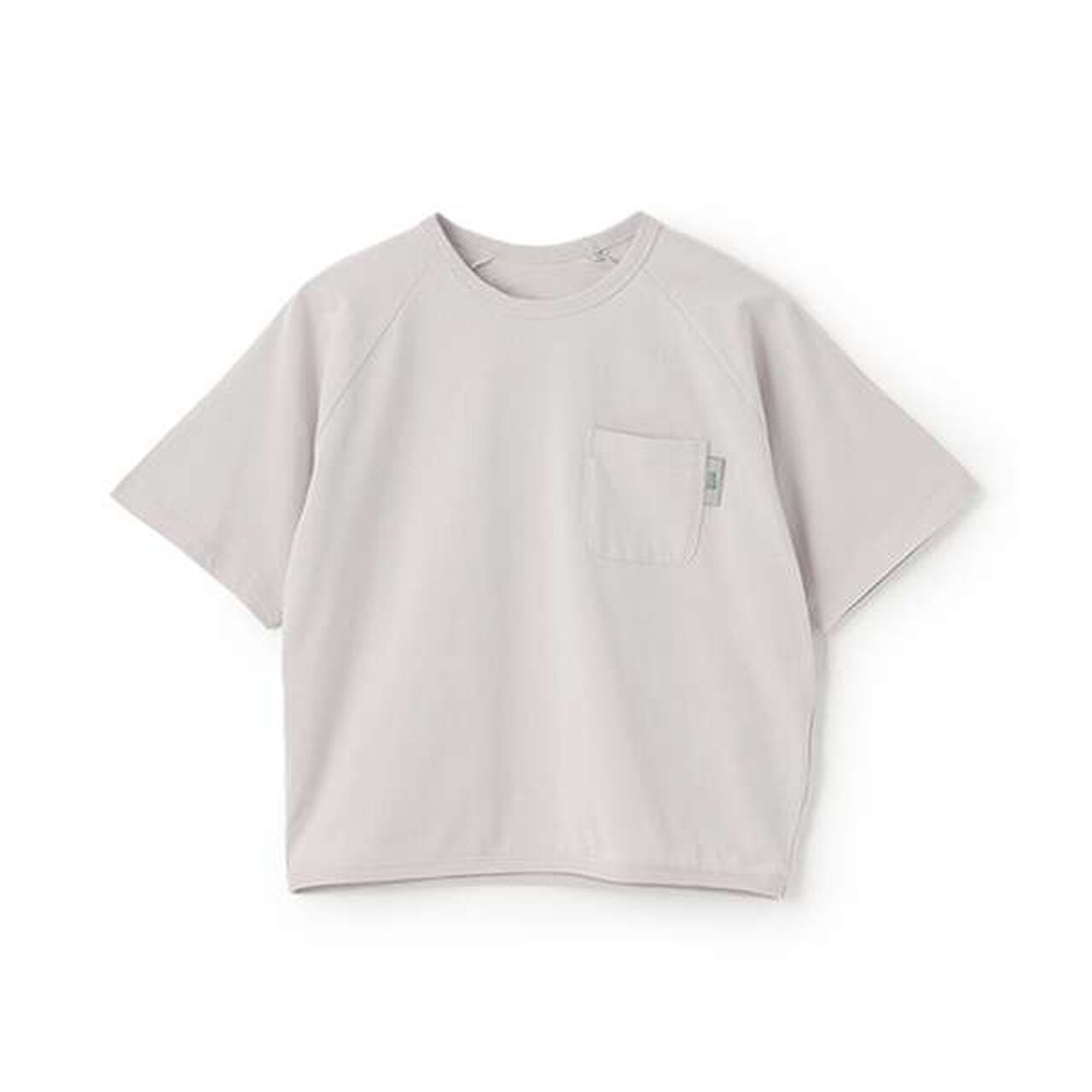 [100% Cotton 365D.] Solid Color Pocket Big Half T-Shirt,Light gray, large image number 0