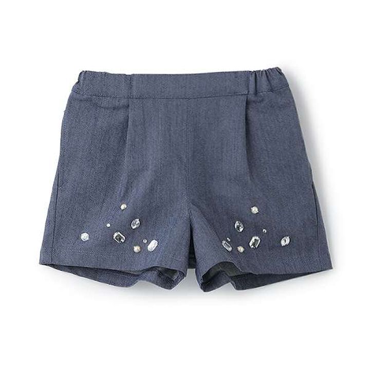 Belted Shorts with Jewels,Pink, medium image number 7